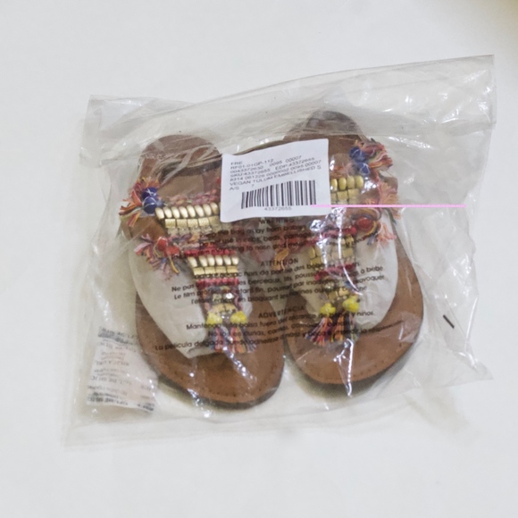 Free People Vegan Tulum Embellished Sandals 7/7.5 - Picture 7 of 7